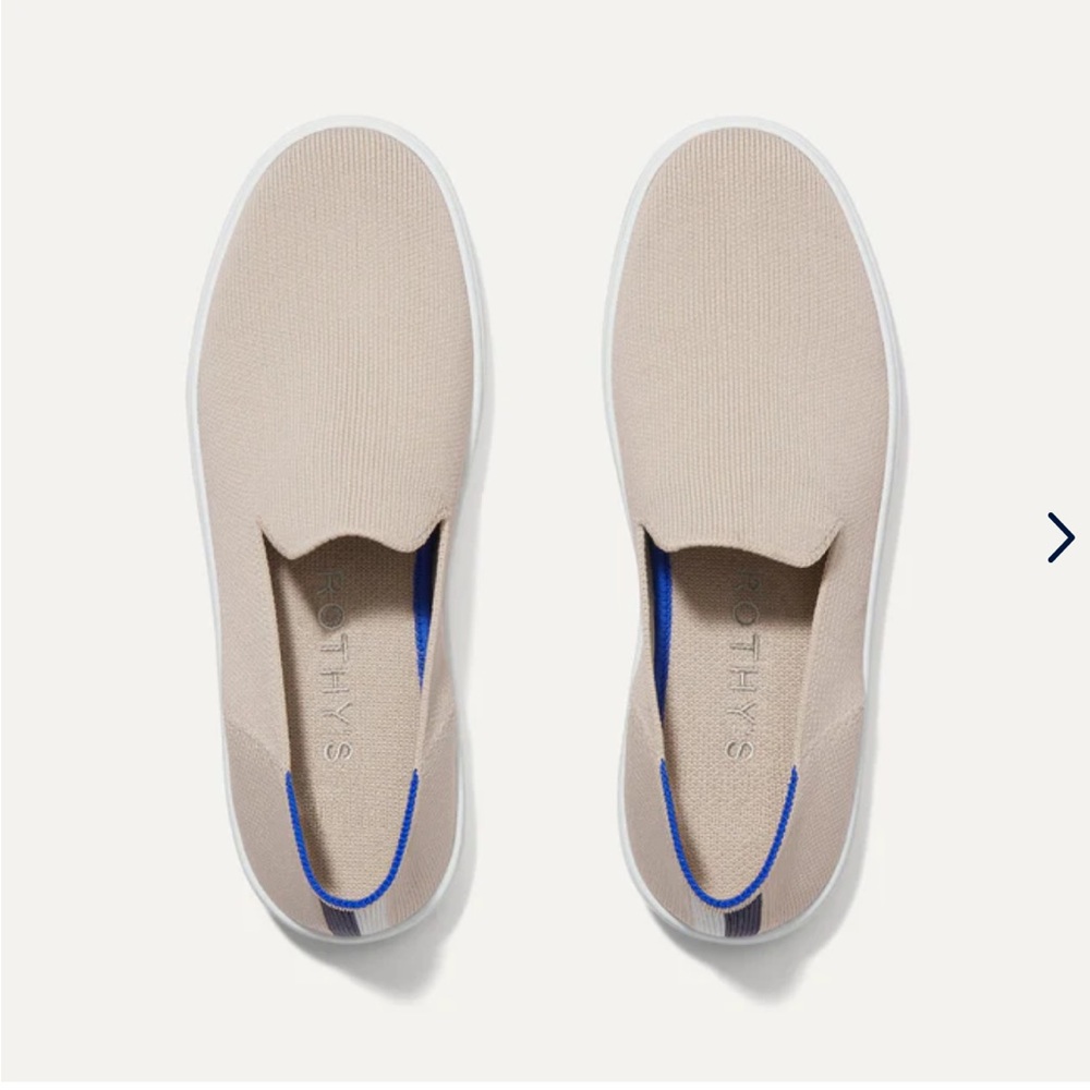 NWT Rothy’s The Slip On Sneaker - Sand - 7.5